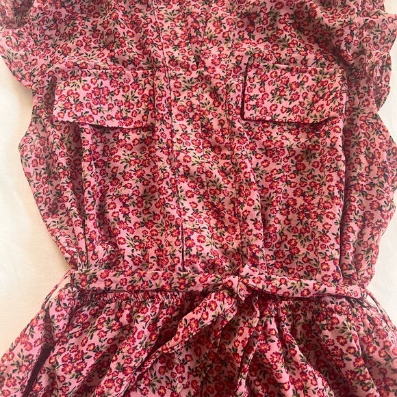 Floral Red and pink floral Monteau Dress - Picture 2 of 3